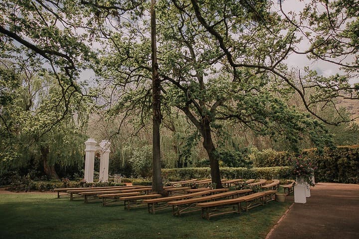 La Paris ceremony area and rose garden